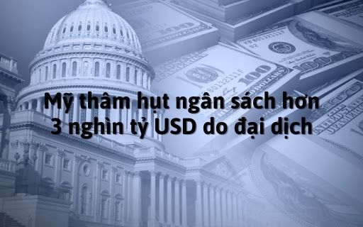 Mỹ thâm hụt ngân sách hơn 3 nghìn tỷ USD do đại dịch